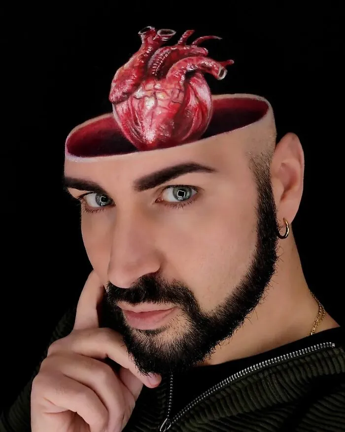 Luca Luce’s Mind-Bending 3D Makeup Art (25 Pics)