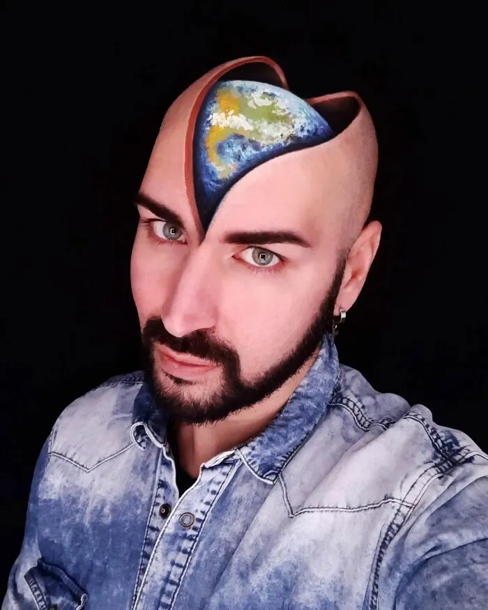 Luca Luce’s Mind-Bending 3D Makeup Art (25 Pics)