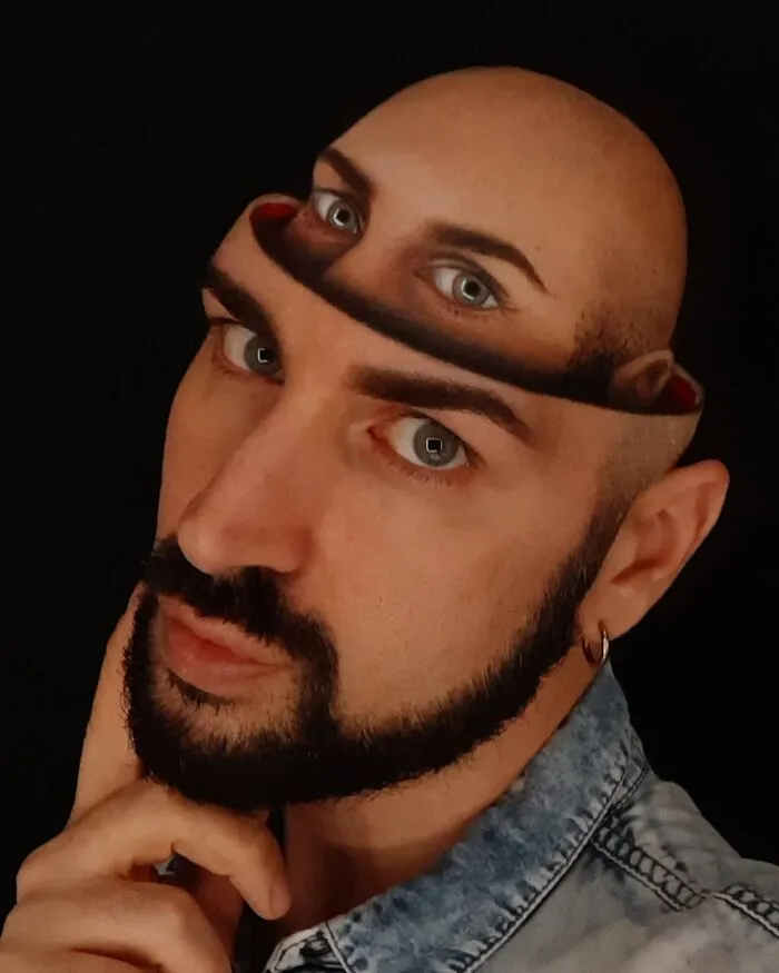 Luca Luce’s Mind-Bending 3D Makeup Art (25 Pics)