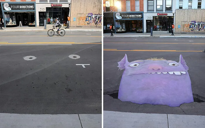 30 New Doodled Creatures That Popped Up In Unexpected Places, By David Zinn