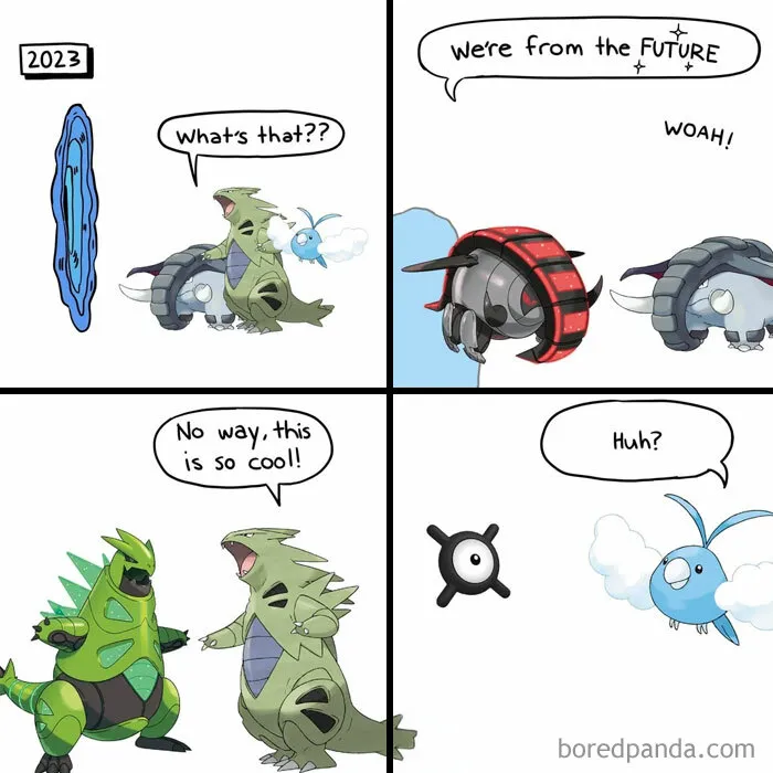 “When Basic Pokémon Meet Their Future Forms”