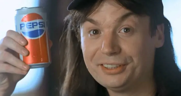 We Are Not Worthy Or The Iconic <span Style="Font:inherit;color:#d74b1f;"> Pepsi </Span> Appearance In "Wayne's World"