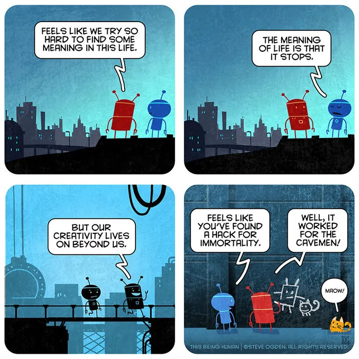 30 Thought-Provoking Comics Blending Existential Themes And Lighthearted Fun