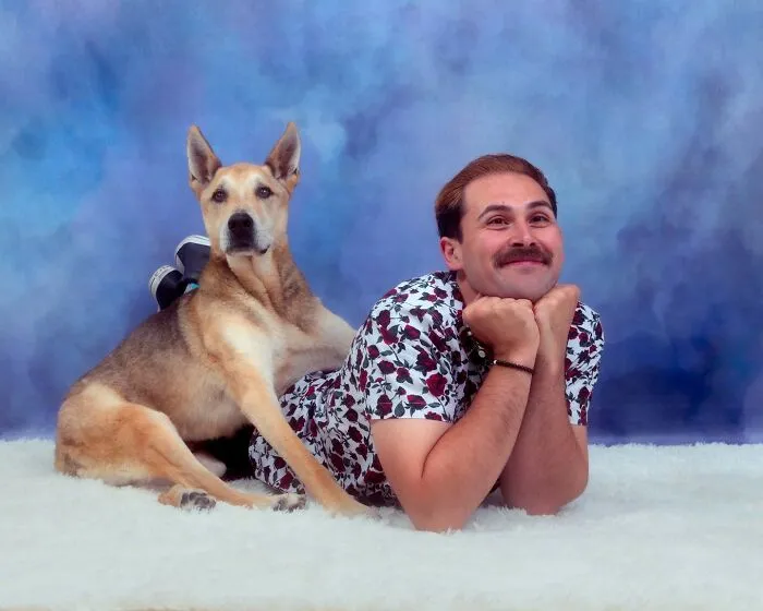 This Photographer Captured 30 Silly And Quirky Portraits Of Pets And Their Owners Once Again