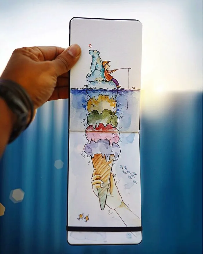 46 Travel Sketches Full Of Magic By Vimal Chandran