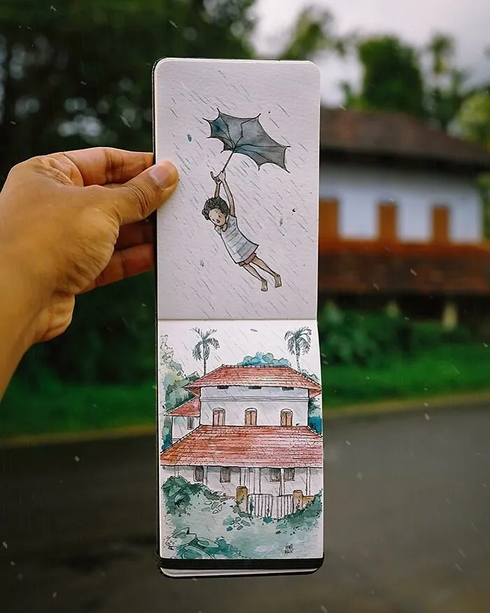 46 Travel Sketches Full Of Magic By Vimal Chandran