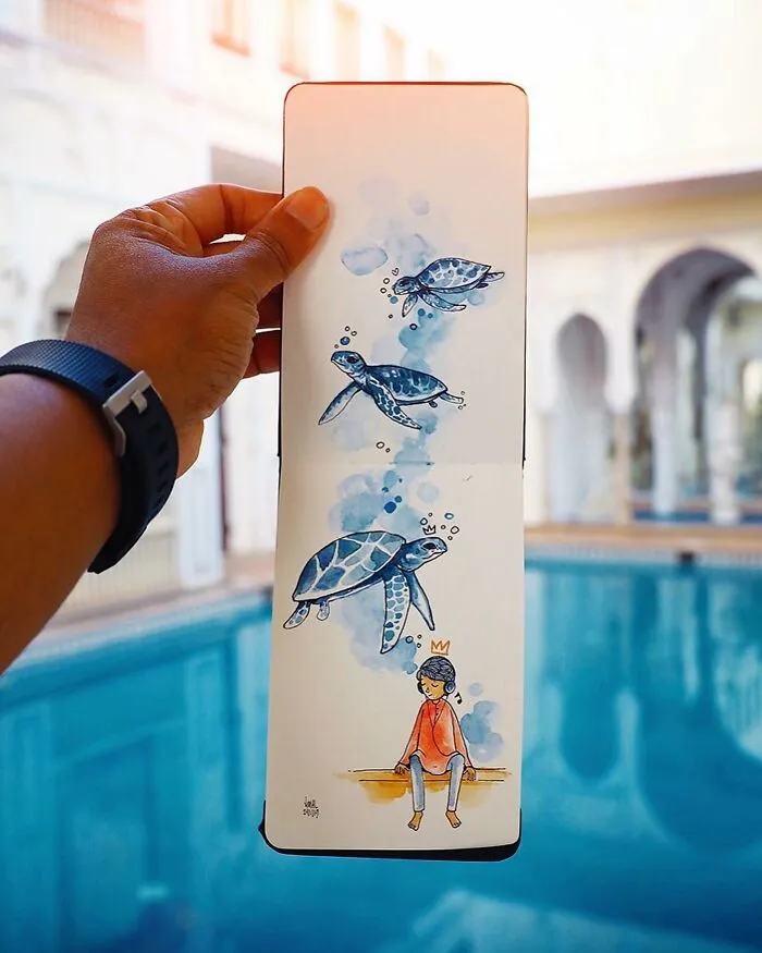 46 Travel Sketches Full Of Magic By Vimal Chandran