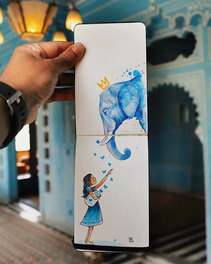 46 Travel Sketches Full Of Magic By Vimal Chandran