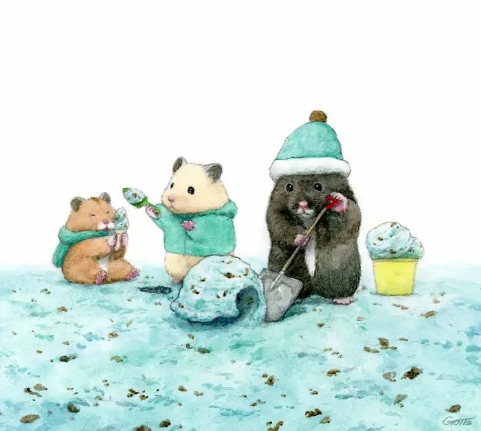 This Artist Shows The Life Of This Adorable Hamster In 25 Illustrations (New Pics)