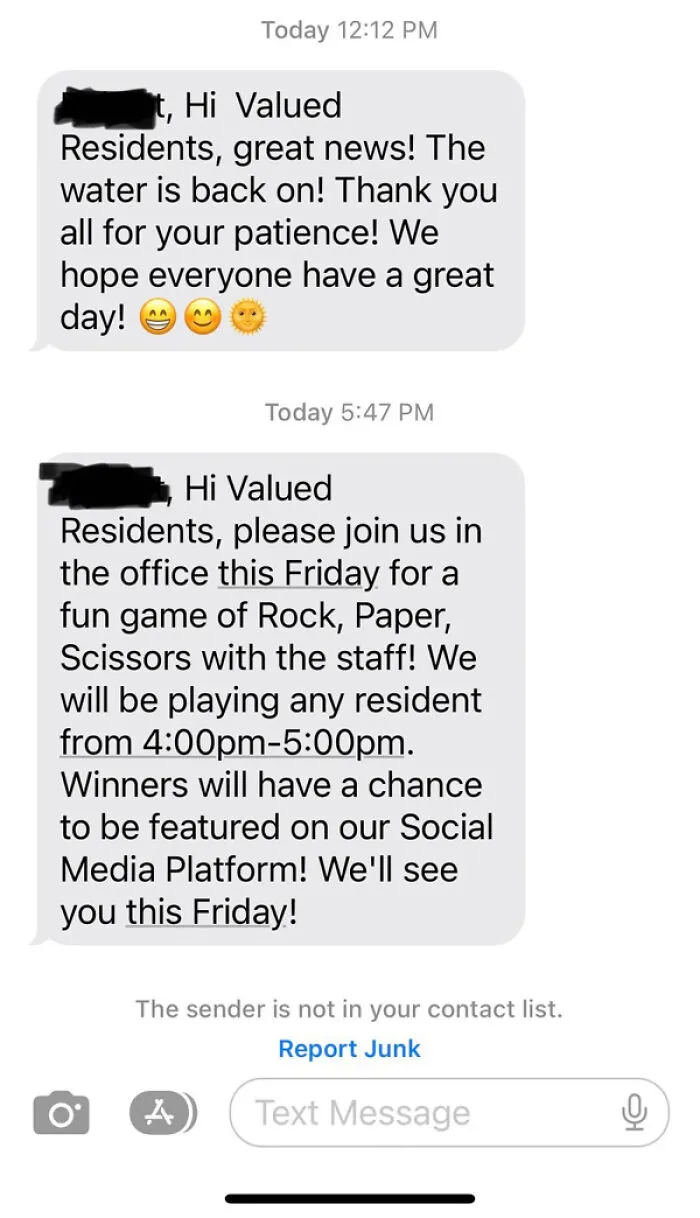 "1500$ a month for constant water outages and this is the consolation" - <span Style="Font:inherit;color:#808080"> Pissdrinker357</Span>