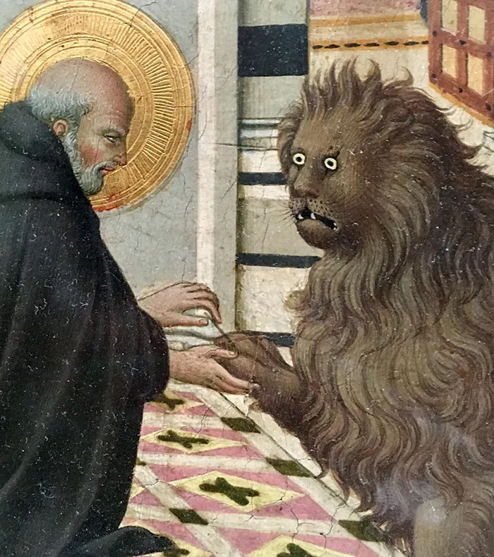 My Favorite Picture I Took At The Louvre. I Call It "Freaked Out Lion Is Getting His Nails Done"