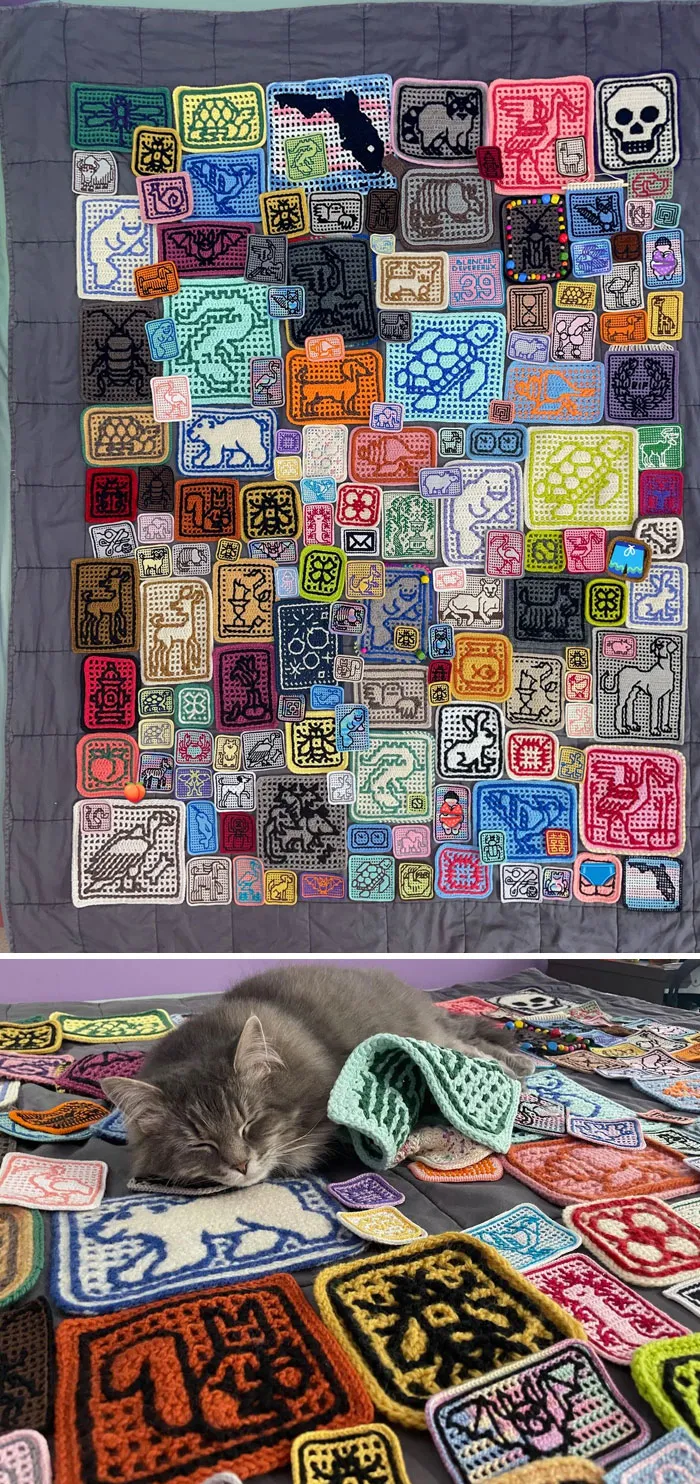 I Taught Myself To Make These Fussy Little Patches A Year And A Half Ago, To Cheer Myself Up While Caring For Sick Cats