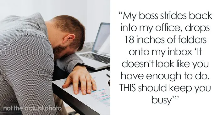 Boss Punishes Employee With More Work Just Because He “Doesn’t Look Busy”, He Learns His Lesson