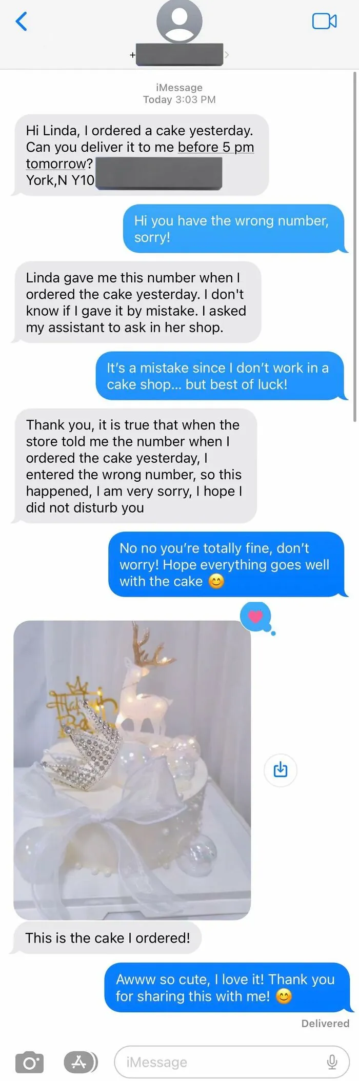 They Sent Me A Pic Of The Cake!