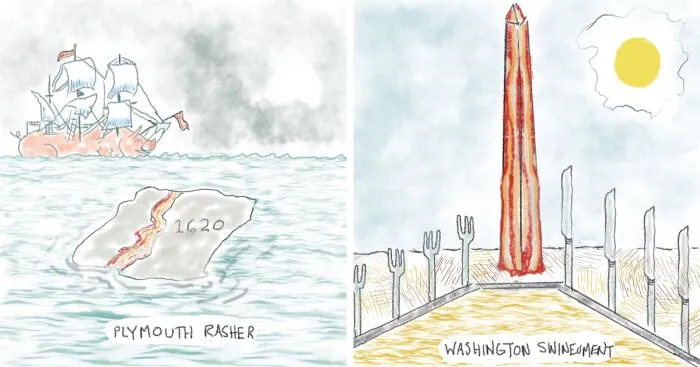 Porkcation: Where Your Favorite Food Meets National Landmarks (6 Pics)