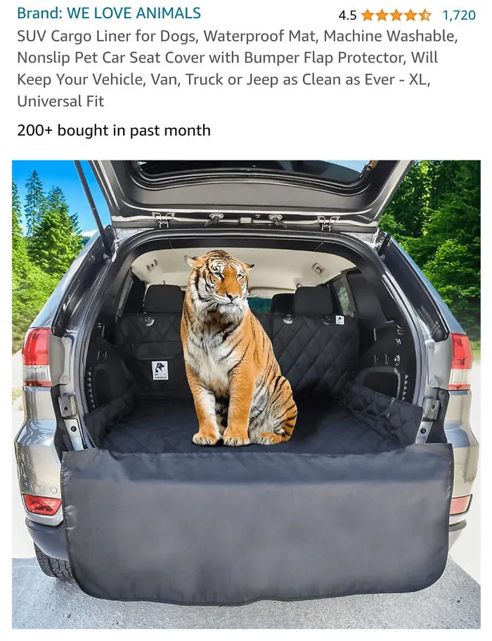 "Finally! I can take my tiger on road trips 😂" - <span Style="Font:inherit;color:#808080"> LooneyLunaGirl</Span>