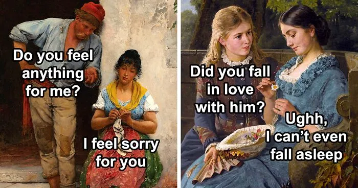 30 Relatable Memes That Combine Classical Art With Situations From Modern Life