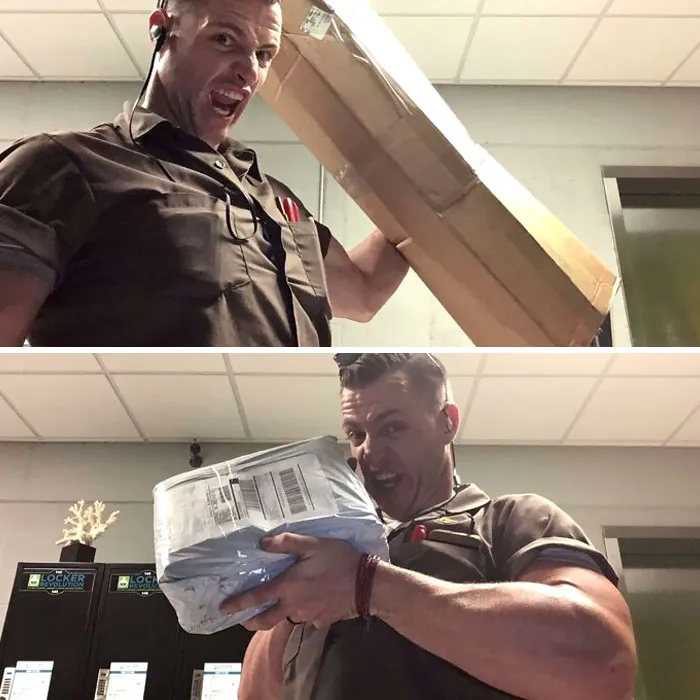 Recibo un email cada vez que me entregan un paquete en la oficina de correos de mi apartamento. Se supone que es una foto de la etiqueta, pero hay un tipo...