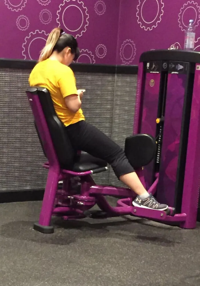 People Like This At The Gym That Just Sit On Their Phones Taking Up The Equipment You Would Like To Use