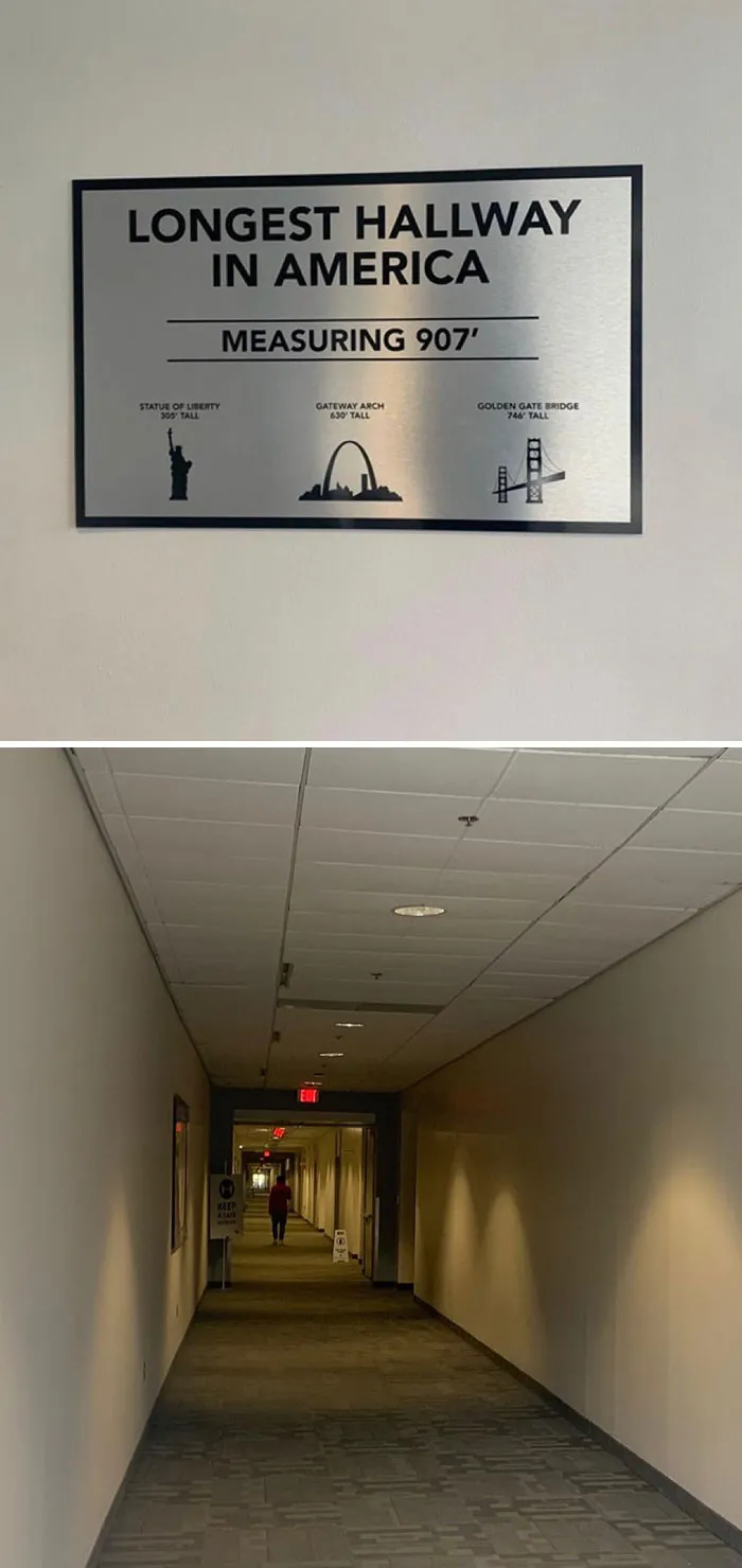 I Work In The Building With The Longest Hallway In America