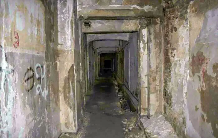 Abandoned Hospital's Hallway In Greece