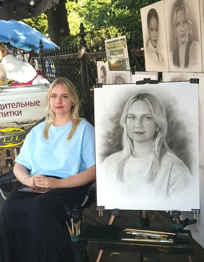 This Street Artist Draws Realistic Portraits That Take Only One Hour To Finish (24 New Pics)