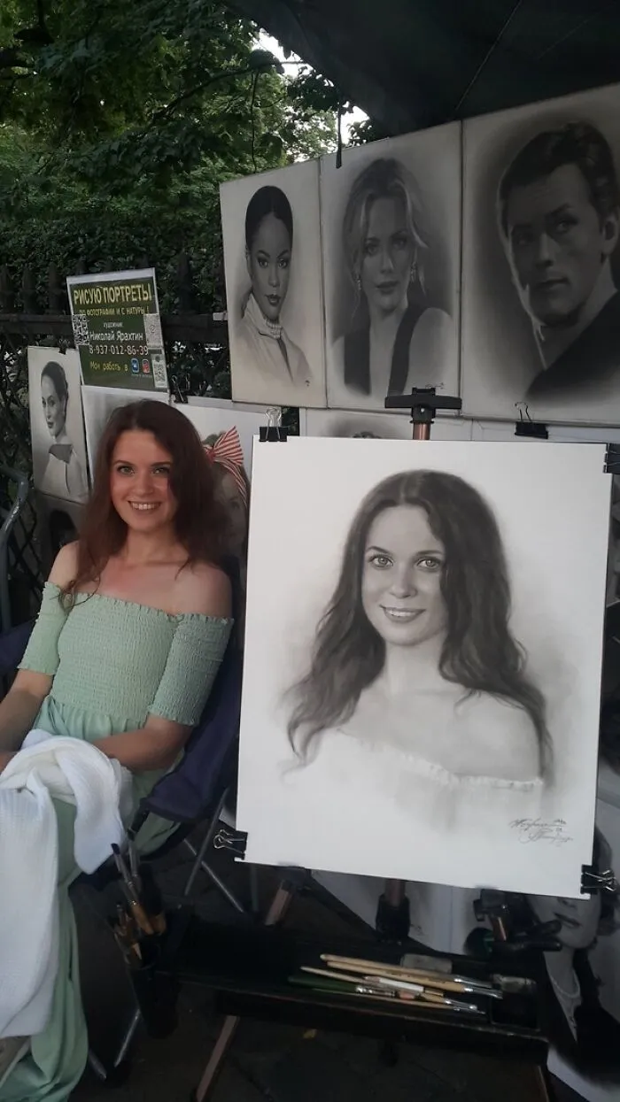 This Street Artist Draws Realistic Portraits That Take Only One Hour To Finish (24 New Pics)