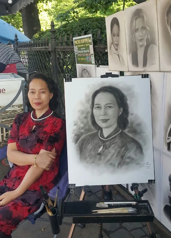 This Street Artist Draws Realistic Portraits That Take Only One Hour To Finish (24 New Pics)