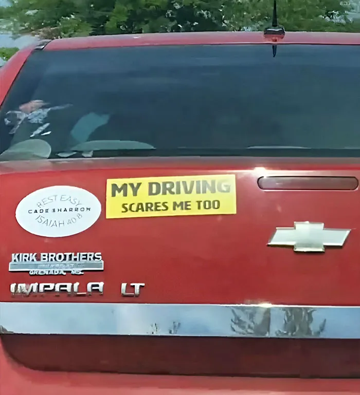 Mi manera de conducir también me asusta
