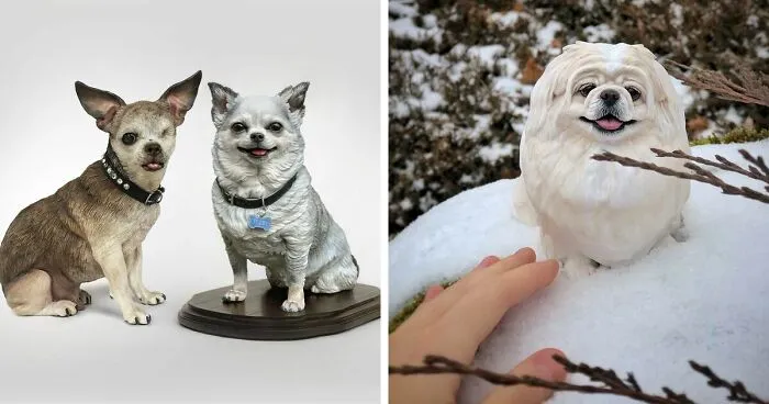 20 Of This Artist’s Hyperrealistic Pet Sculptures That Will Make You Want One Of Your Own