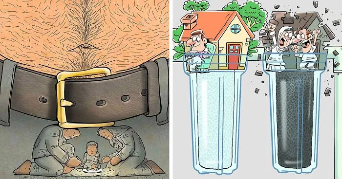The Uncomfortable Truth: 21 Illustrations Revealing Today’s Societal Issues, By This Artist (New Pics)