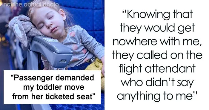 Passenger Demands Toddler Move From Paid Seat: "Not Ask, But Demand"