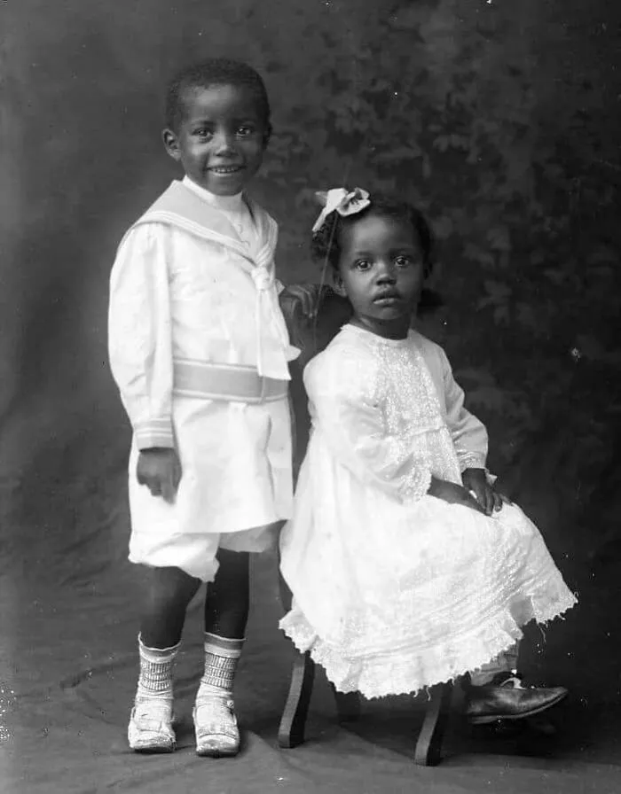 A Sweet Photo Of A Brother And Sister. Charlottesville, Va, C. 1916