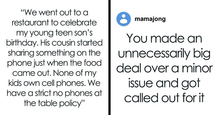 Woman Isolates In “Survival Mode” After In-Laws Override Her Rule Of No Phones At The Table