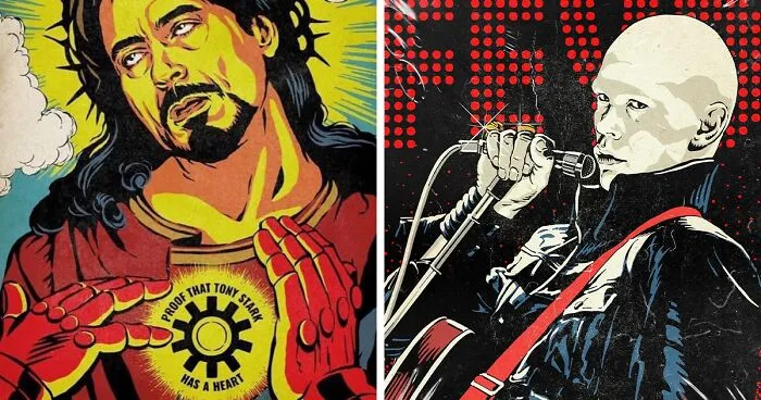 Pop Culture Meets Retro Art in These Vibrant Vintage Mash-Up Illustrations By Butcher Billy (30 Pics)