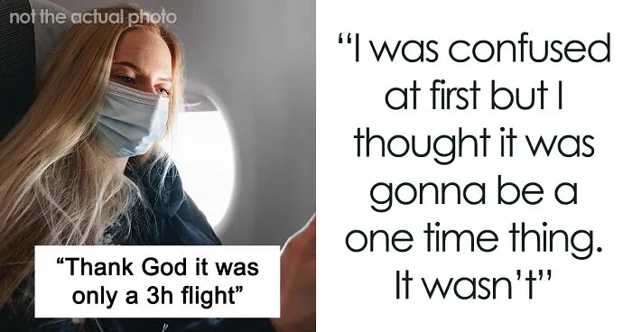 Woman Gets A Window Seat, But Doesn't Get To Enjoy It As A Man Keeps Invading Her Personal Space 