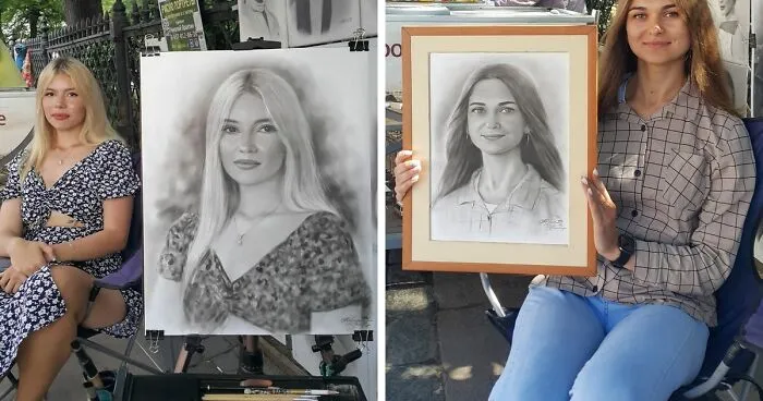This Street Artist Draws Realistic Portraits That Take Only One Hour To Finish (24 New Pics)