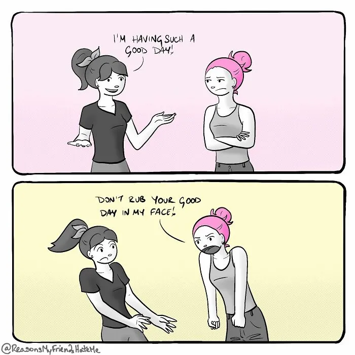 ‘Reasons My Friends Hate Me’: 25 Comics About Self-Deprecating Humor By Aylia Colwell