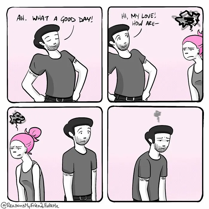 ‘Reasons My Friends Hate Me’: 25 Comics About Self-Deprecating Humor By Aylia Colwell