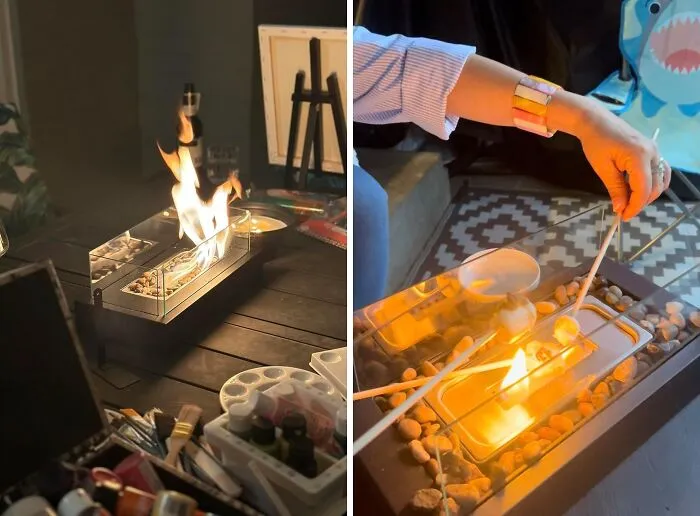 Ditch The Bulky Fire Pit And Embrace The Miniature Marshmallow Roasting Experience! This   <a Style="Display:inline;" Href="Https://Www.amazon.com/Dp/B0c7gl9vfz?asc_item-ID=amzn1.ideas.1ceeq7ey9jrin&th=1&linkcode=ll1&tag=bpdog-20&linkid=3dcf3a8728c7d3d66f8175546ce74d37&language=en_us&ref_=as_li_ss_tl" Target="_blank"><span Style="Font: Inherit; Color: #d74b1f;"> Table Top Firepit</Span> Is Perfect For Small Spaces (And Big Appetites)