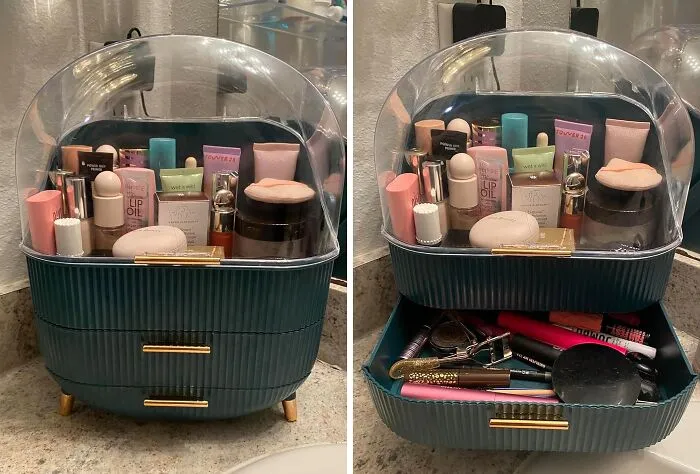 From Lipsticks To Brushes To That Random Tube Of Glitter You Bought On A Whim, This   <a Style="Display:inline;" Href="Https://Www.amazon.com/Canitoron-Storage-Organizer%ef%bc%8ccosmetics-Transparent-T1-Green/Dp/B09mp5tp21?ie=utf8&linkcode=ll1&tag=bphawk-20&linkid=d1f5d98209f86f3834be5ac486d506e5&language=en_us&ref_=as_li_ss_tl" Target="_blank"><span Style="Font: Inherit; Color: #d74b1f;"> Chic Organizer</Span> Can Handle It All! It's The Versatile Solution For A Clutter-Free Vanity