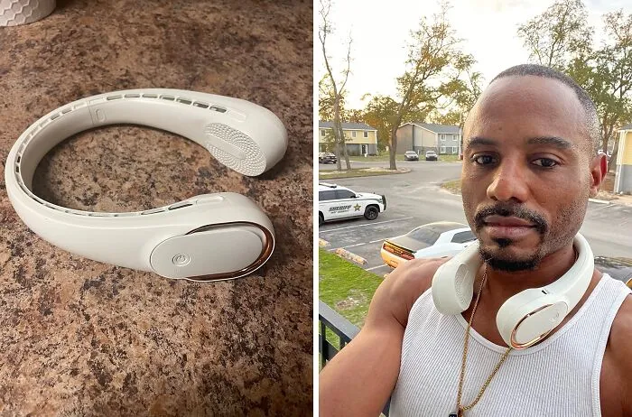 Who Needs AC When You Have This? This <a Style="Display:inline;" Href="Https://Www.amazon.com/Kidee-Portable-Bladeless-Personal-Rechargeable/Dp/B0bl6nl6ds?th=1&linkcode=ll1&tag=bpostrich-20&linkid=6c17cfeec6ef1bd60fb2884682e71379&language=en_us&ref_=as_li_ss_tl" Target="_blank"><span Style="Font: Inherit; Color: #d74b1f;"> Neck Fan</Span> Is The Perfect Way To Beat The Heat, Whether You're At Home, At Work, Or Exploring The Great Outdoors