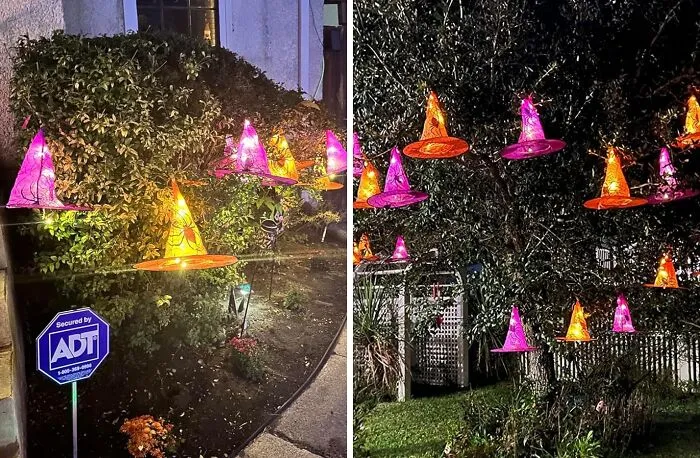   <a Style="Display:inline;" Href="Https://Www.amazon.com/Dazzle-Bright-Waterproof-Halloween-Decorations/Dp/B092vtllml?ie=utf8&th=1&linkcode=ll1&tag=bporangutan-20&linkid=4b33aa2ceafcb2c0c725bee034446cca&language=en_us&ref_=as_li_ss_tl" Target="_blank"> <span Style="Font:inherit;color:#d74b1f;"> Hanging Witch Hat String Lights</Span> Will Give Your Front Yard That Salem Chic Look You Have Been Missing