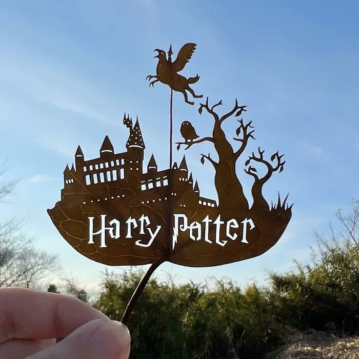 Artist Makes Cutout Art From Leaves, Here Are His 80 Recent Works