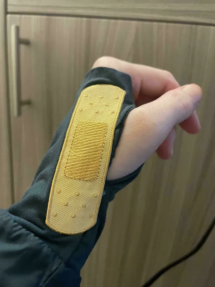 Cold Snap Here, So I Needed To Patch A Hole In Favorite Winter Coat