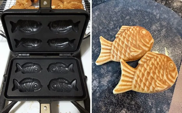 Pancake Day Just Got A Whole Lot More Fin-Tastic! This   <a Style="Display:inline;" Href="Https://Www.amazon.com/Dp/B06xs5rpqs?ascsubtag=7583105%2c7%2c31%2cd%2c0%2c0%2cbf-G-Un%2c900%3a2%3b974%3a2%3b1125%3a2%3b1338%3a2%2c41448252%2c0%2c0%2c0&btn_ref=srctok-E8a14fb8023b25bc&th=1&linkcode=ll1&tag=bpgecko-20&linkid=fbb98a282485327161f2e8d7d3b22a60&language=en_us&ref_=as_li_ss_tl" Target="_blank"><span Style="Font: Inherit; Color: #d74b1f;"> Taiyaki Pan</Span> Will Have You Flipping Out (Literally) Over Adorable Fish-Shaped Pancakes