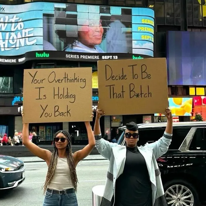 45 Times “Dudette With Sign” Did Everyone A Public Service And Protested Irritating Things (New Pics)