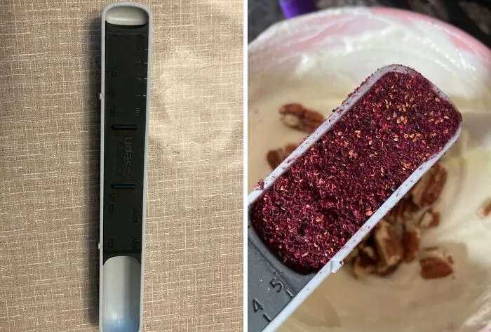 Your Recipes Will Thank You For The Precision Of This Chameleon-Like <span Style="Font: Inherit; Color: #d74b1f;"> Adjustable Measuring Spoon </Span>