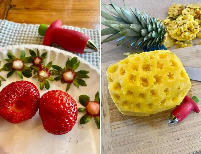 Make Quick Work Of Those Pesky Strawberry Tops With The   <a Style="Display:inline;" Href="Https://Www.amazon.com/Dp/B002xohzwc?th=1&linkcode=ll1&tag=bpgiraffe-20&linkid=e95ce2dd53f53f81d290dc34435c9a86&language=en_us&ref_=as_li_ss_tl" Target="_blank"><span Style="Font: Inherit; Color: #d74b1f;"> Strawberry Huller</Span> - The Sweetest Solution To Getting Your Berries Prepped For Snacking, Baking, Or Just Enjoying As Is!