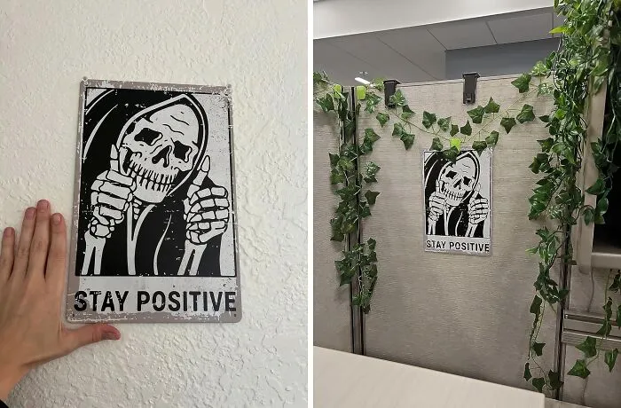 Add A Dash Of Dark Humor To Your Office Decor With The   <a Style="Display:inline;" Href="Https://Www.amazon.com/Beastzheng-Vintage-Positive-Skull-Metal/Dp/B096h6h344?crid=7crp8s2m7whn&dib=eyj2ijoimsj9.2mz2qyxadqfrnaqneqbobqfxhkltsjnylm_n-3grug-L9zponz2wjgzzqtrdbp638p78rao8u_xynqlx4gxoaxz2bjw-Pu_cswxzqlrzaceqgie-V6obw_luq4fpqwfj01caxh-647ediebkz2szyozs4eyuefjbidvlcklkgxysrj-Anhnnabis09tsey-Gqjf8ts4mosqt9n_7jfmae0cfh8degwgzpt10lei4ya4v__j6pkf1uwizoe5oxbgew4bahbt3iocwtlp3_qaetuvywfkob7vkzjtfj2y0xn0.tzwmugf400muc4rvby_sx3haobboqypojmxk_l5heow&dib_tag=se&keywords=halloween%2boffice&qid=1728469407&sprefix=halloween%2boffi%2caps%2c211&sr=8-65&th=1&linkcode=ll1&tag=bppelican-20&linkid=46481f7ae7fdade4e3d593e5843abbd6&language=en_us&ref_=as_li_ss_tl" Target="_blank"><span Style="Font: Inherit; Color: #d74b1f;"> "Stay Positive" Metal Grim Reaper Sign</Span>, A Delightfully Ironic Reminder To Keep Your Chin Up, Even In The Face Of A Soul-Crushing 9-5